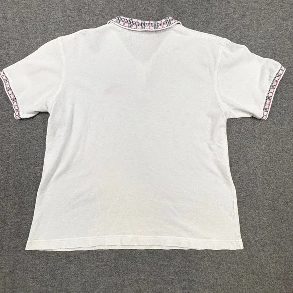 Vintage 90s Pebble Beach Golf Links IZOD Club Polo Women L Country Club * READ - Picture 3 of 8